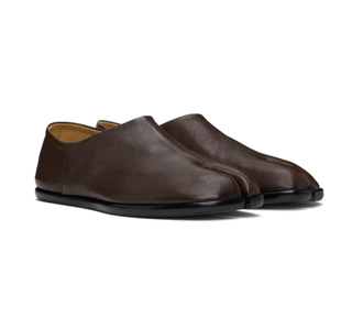 Brown Tabi Babouches Loafers