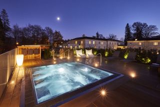 The outside spa at Rudding Park