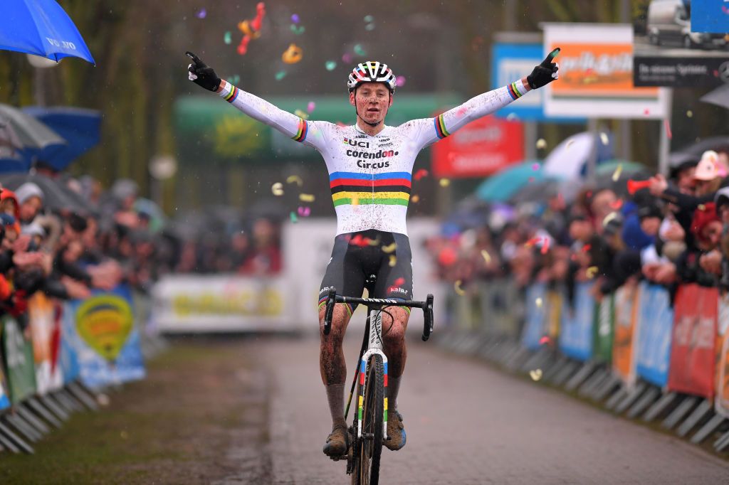 Mathieu van der Poel (Netherlands) is a two-time cyclo-cross world champion