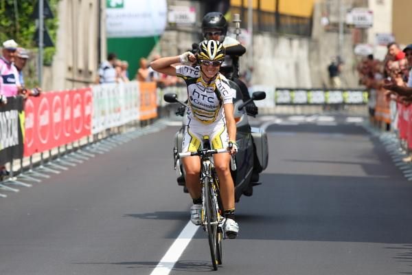 Victory for Evelyn Stevens (HTC - Columbia Women), 42 seconds ahead of Marianne Vos (Netherlands) and Judith Arndt (HTC - Columbia Women).