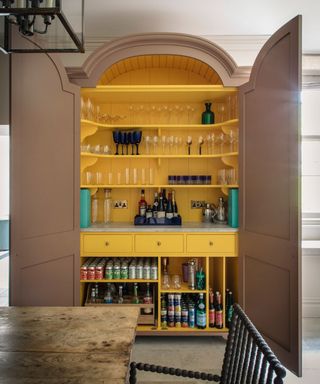 plain english design freestand bar cupboard