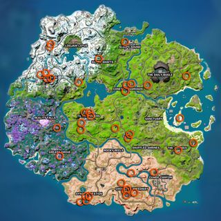 Fortnite Off-Road Tires locations map