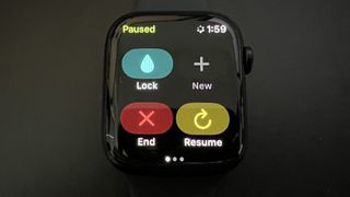 Apple Watch end workout