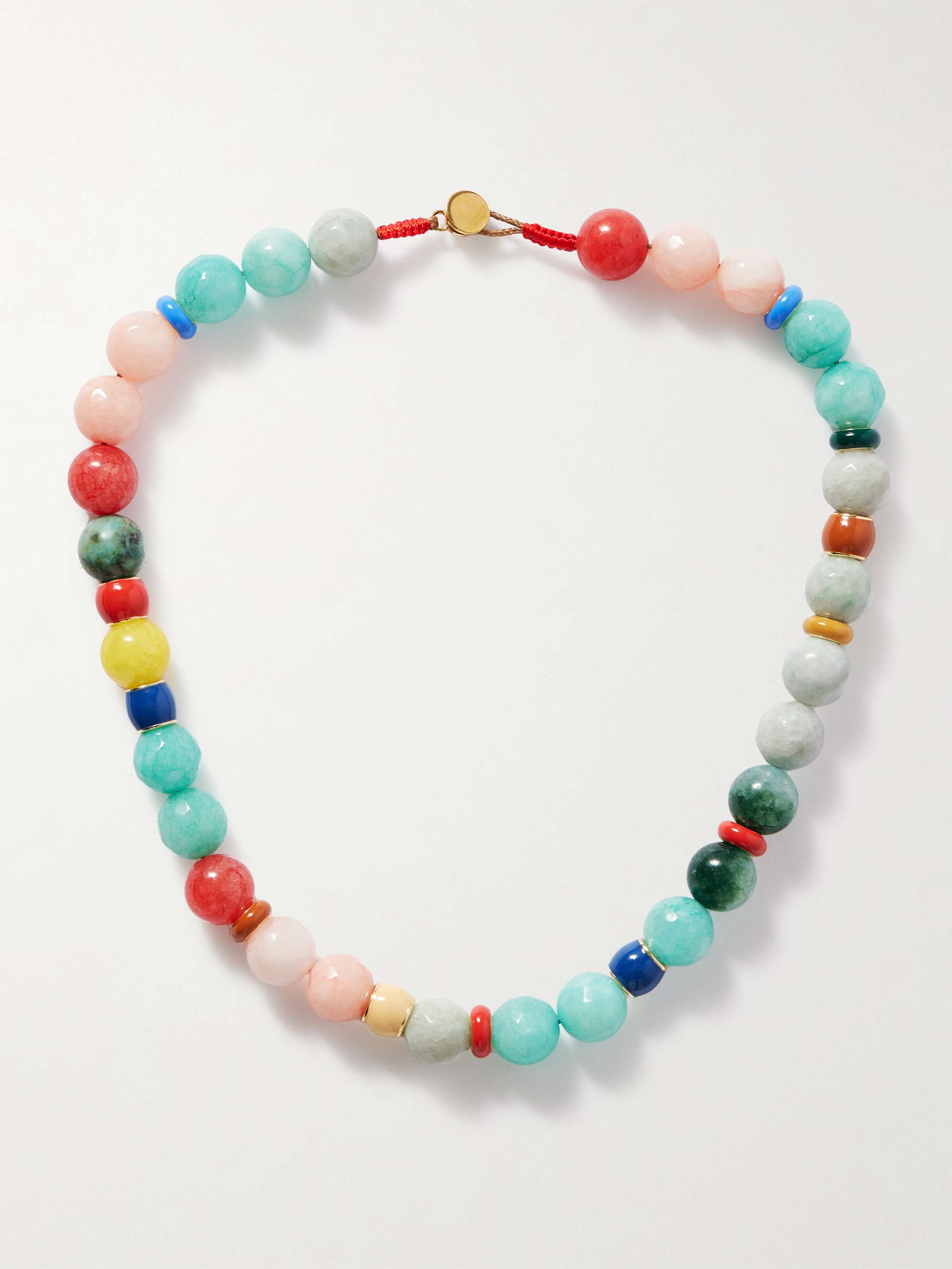 The Bright by Nature Gold-Tone Stone and Enamel Necklace