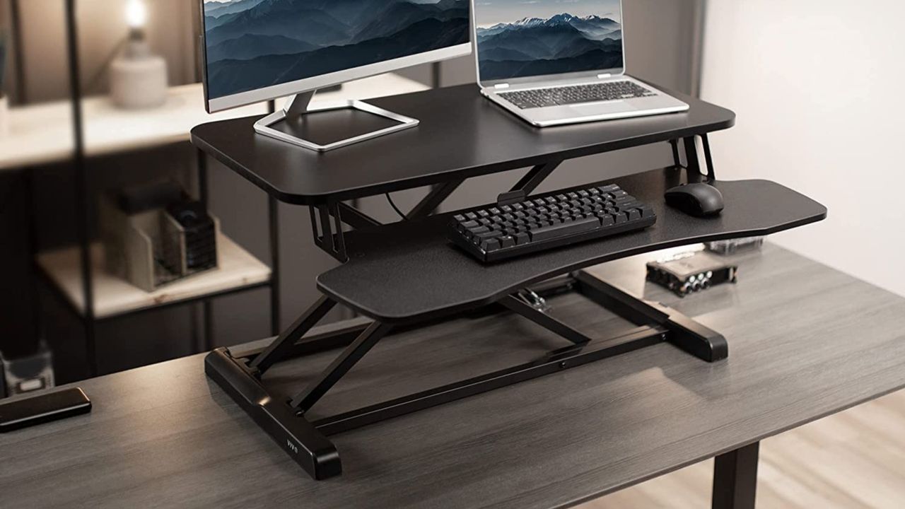 Vivio 32-inch Standing Desk Converter Setup