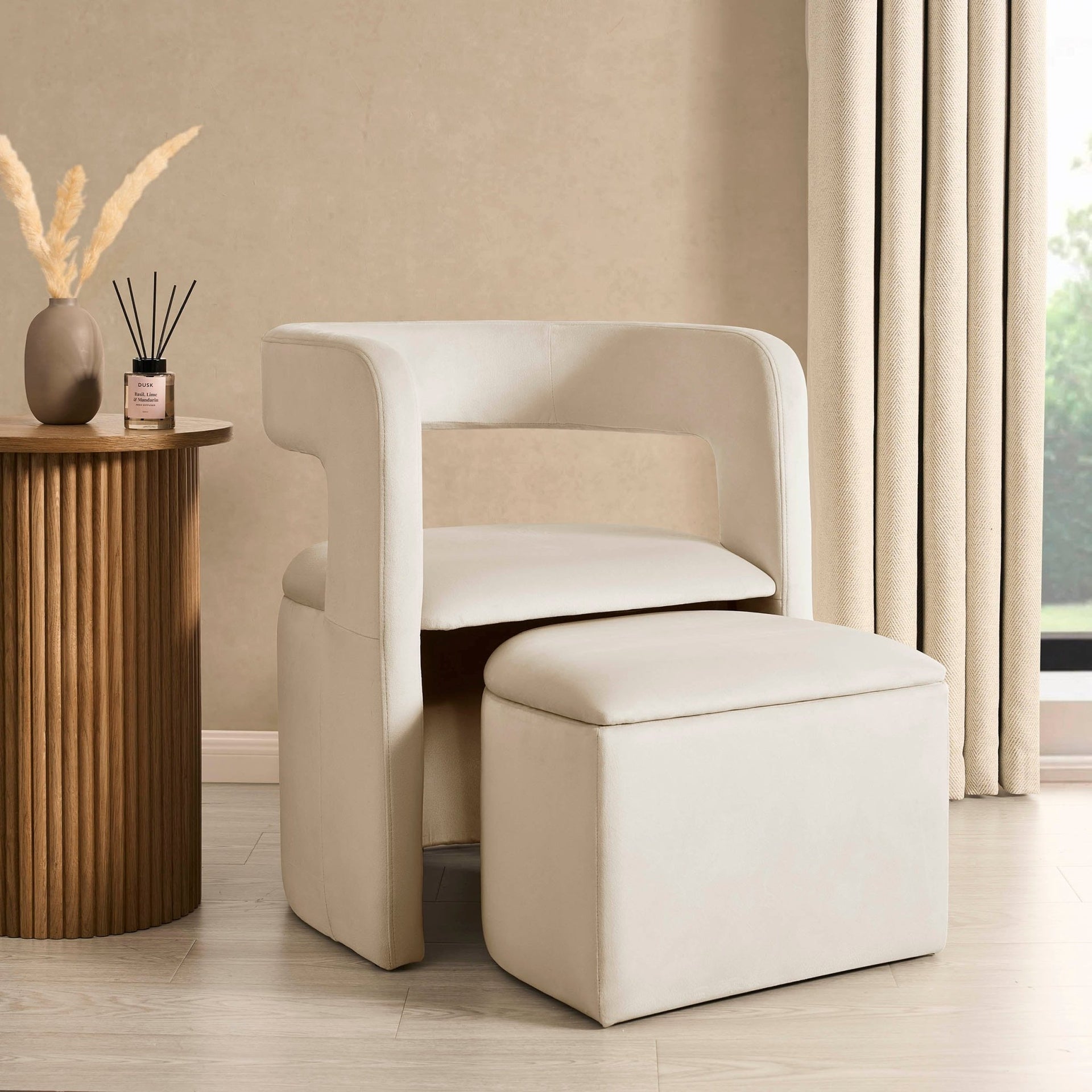 Bryony Accent Chair - Ecru