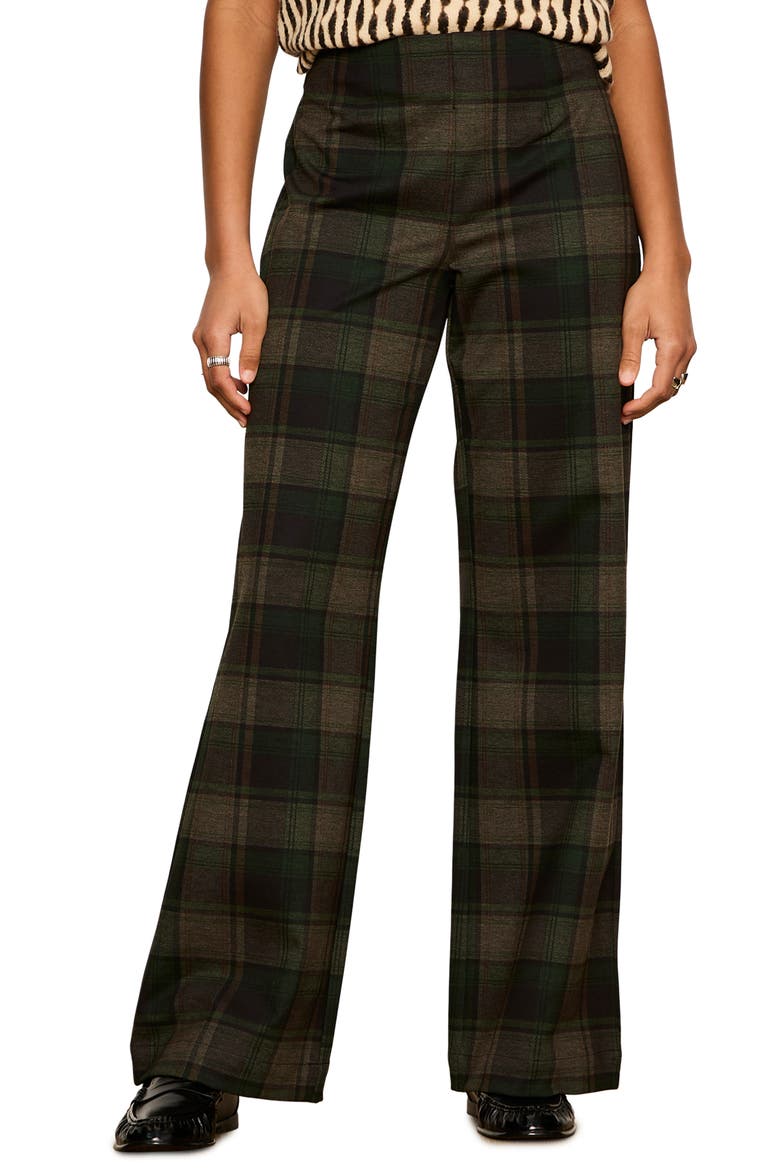 Relay Plaid Pull-On Pants
