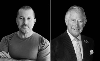 Diptych portrait photography of Jony Ive and Prince Charles