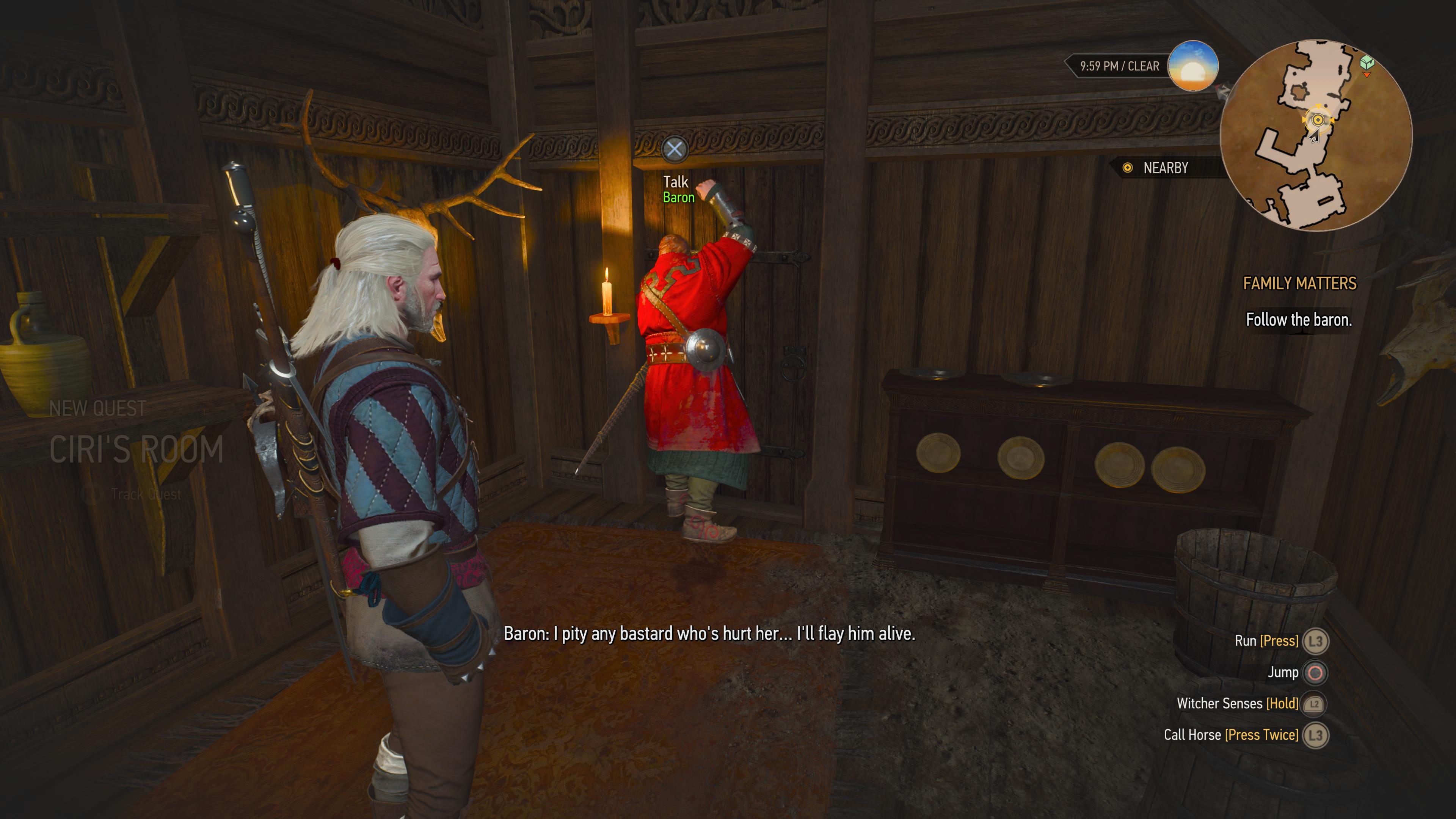The witcher 3 family matters bloody baron search room