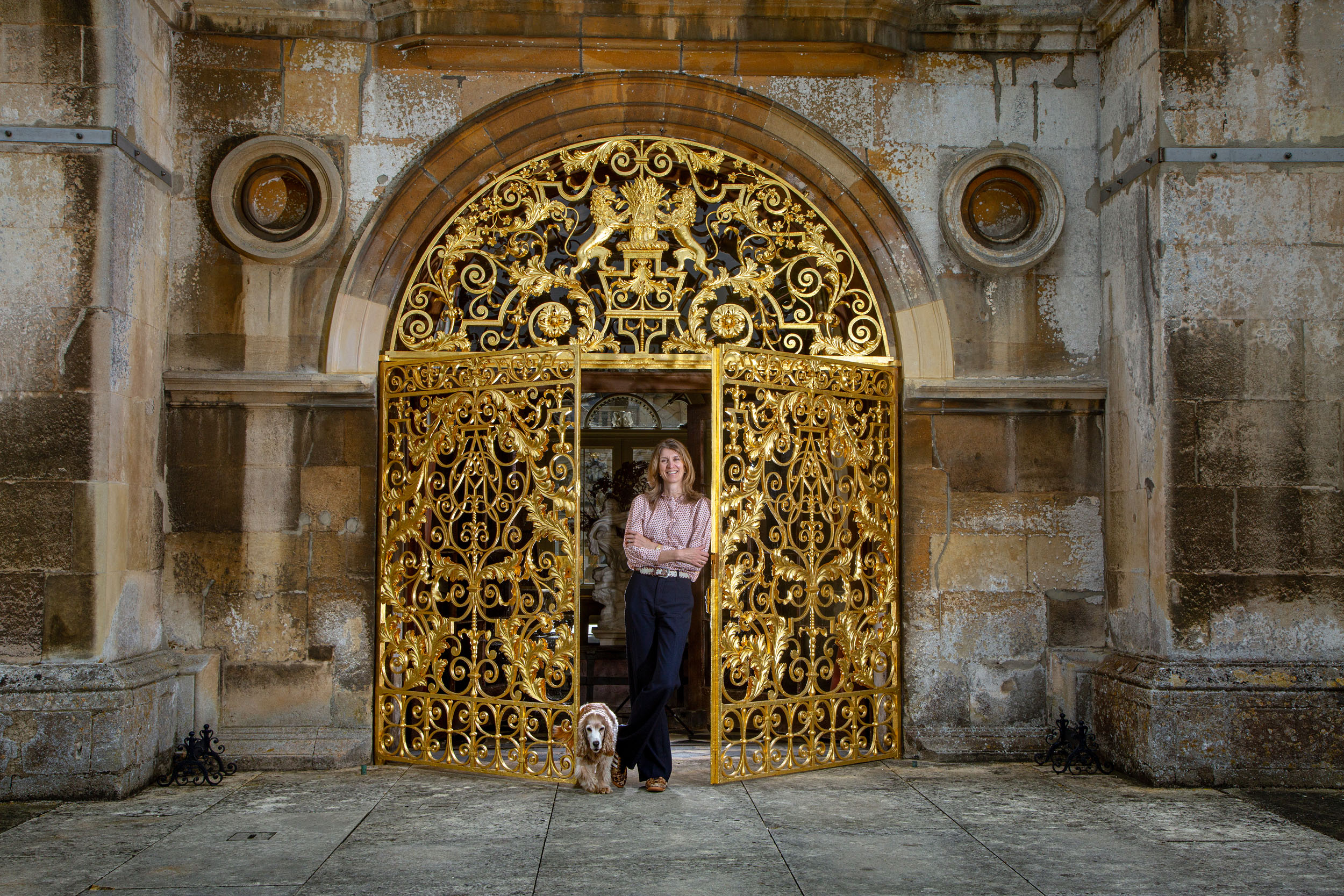 Burghley Gates as pictured in Country Life