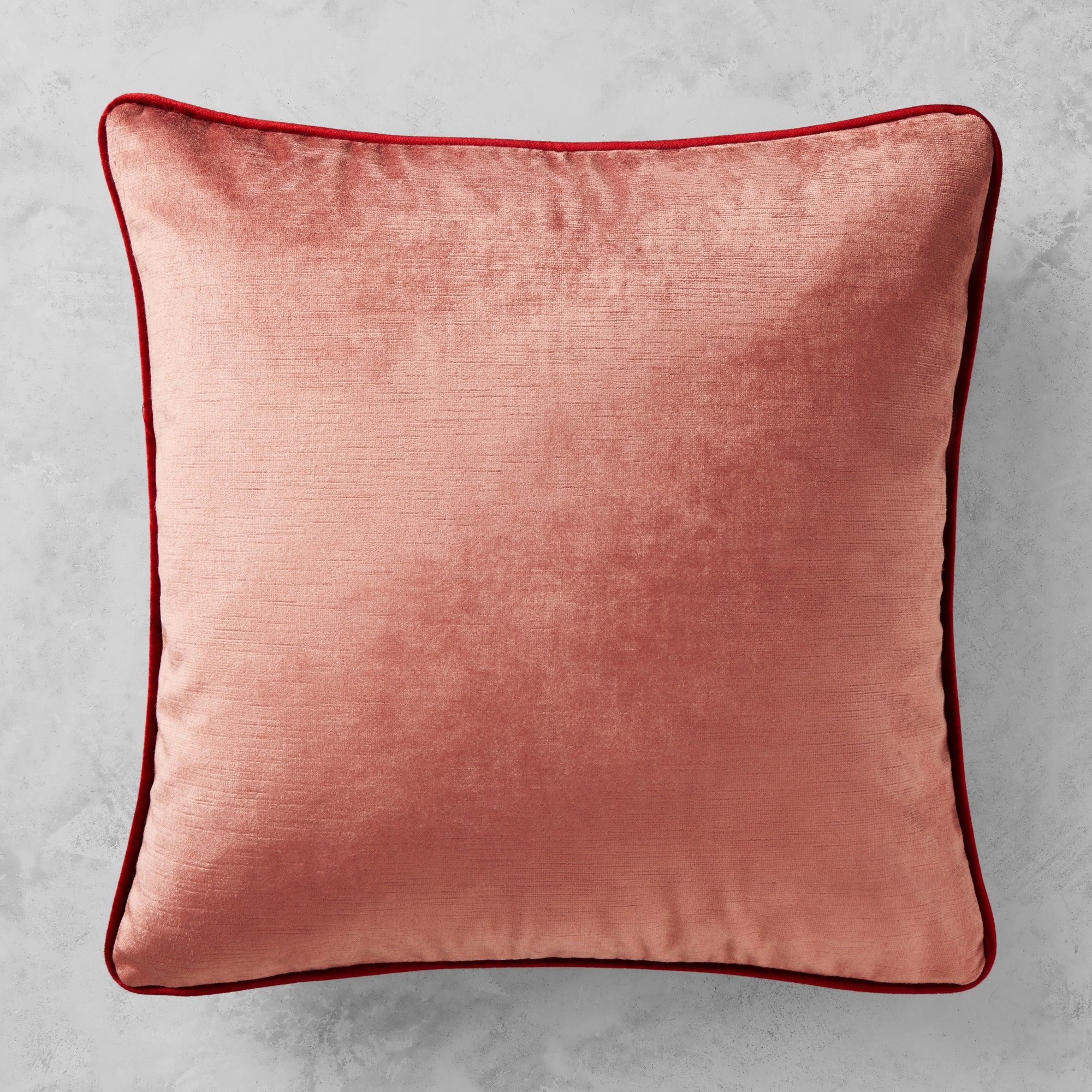Signature Velvet Pillow Cover (Rosewood)