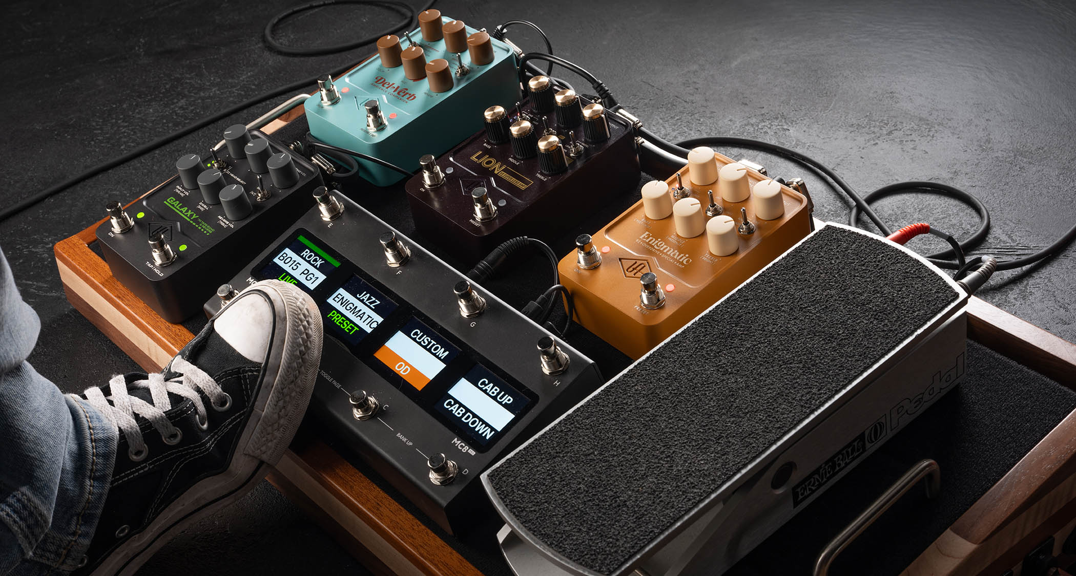 Universal Audio UAFX pedals: the company has updated its amp modelling pedal lineup, adding MIDI connectivity, improved presets and app integration.