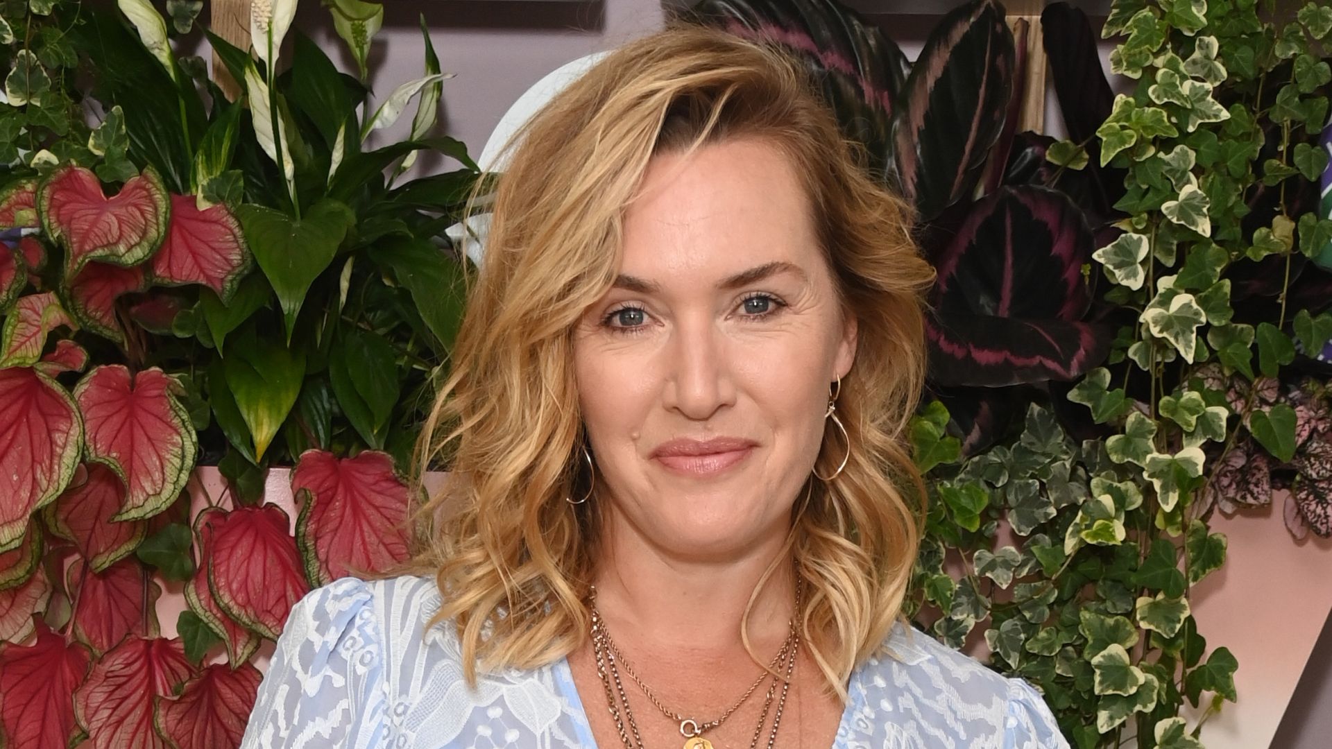 Kate Winslet attends the evian VIP Suite At Wimbledon 2022, Certified As Carbon Neutral By The Carbon Trust at The Championships at Wimbledon on July 10, 2022 in London, England