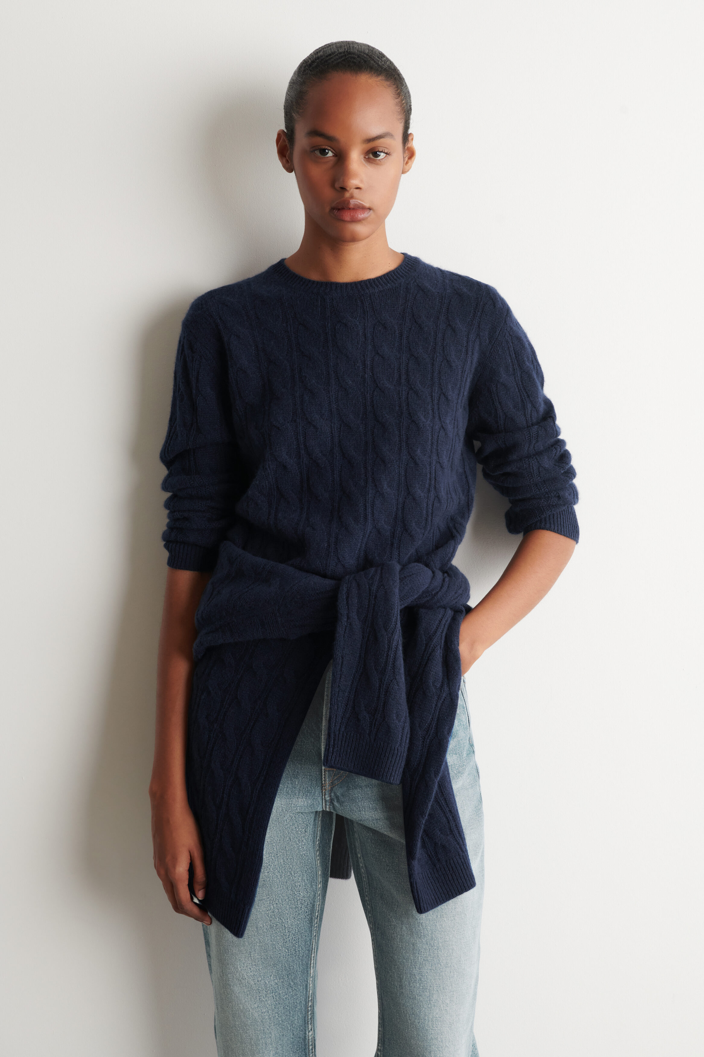 Cable-Knit Cashmere Sweater