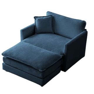 Onorel Upholstered Armchair with Ottoman