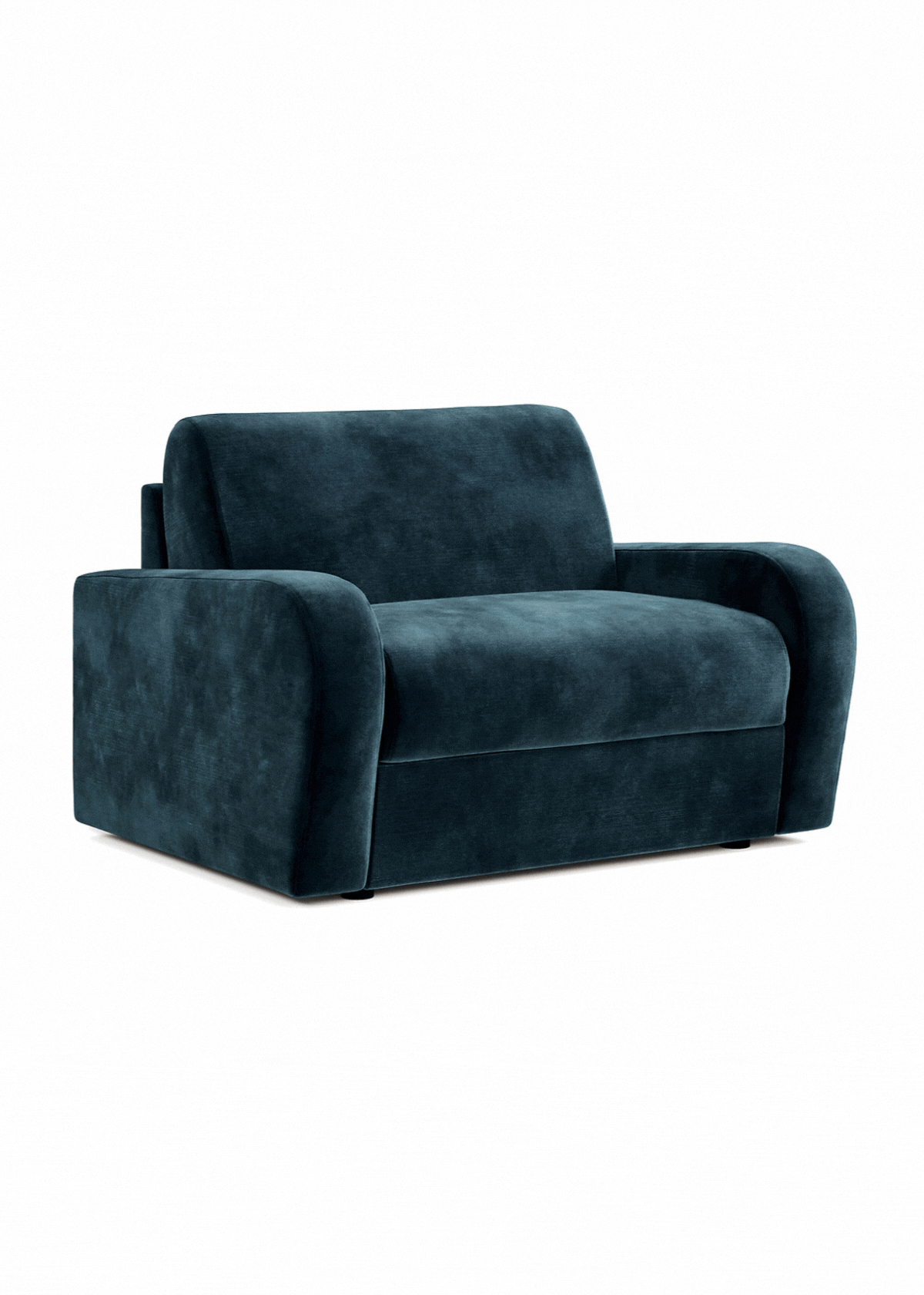Jay-Be® Deco Luxe Velvet Snuggle Chair Sofa Bed With Deep Sprung Mattress