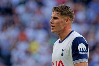 Tottenham squad for 2024/25 Hotspur defender Micky van de Ven during the pre-season friendly match against Bayern Munich, August 2024