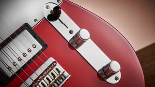 Close-up of Fender Telecaster body