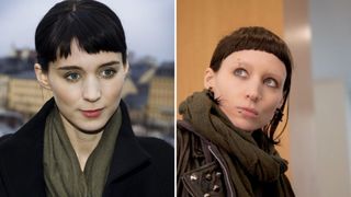 L-Rooney Mara, R- Rooney Mara starring in the Girl with the Dragon Tattoo