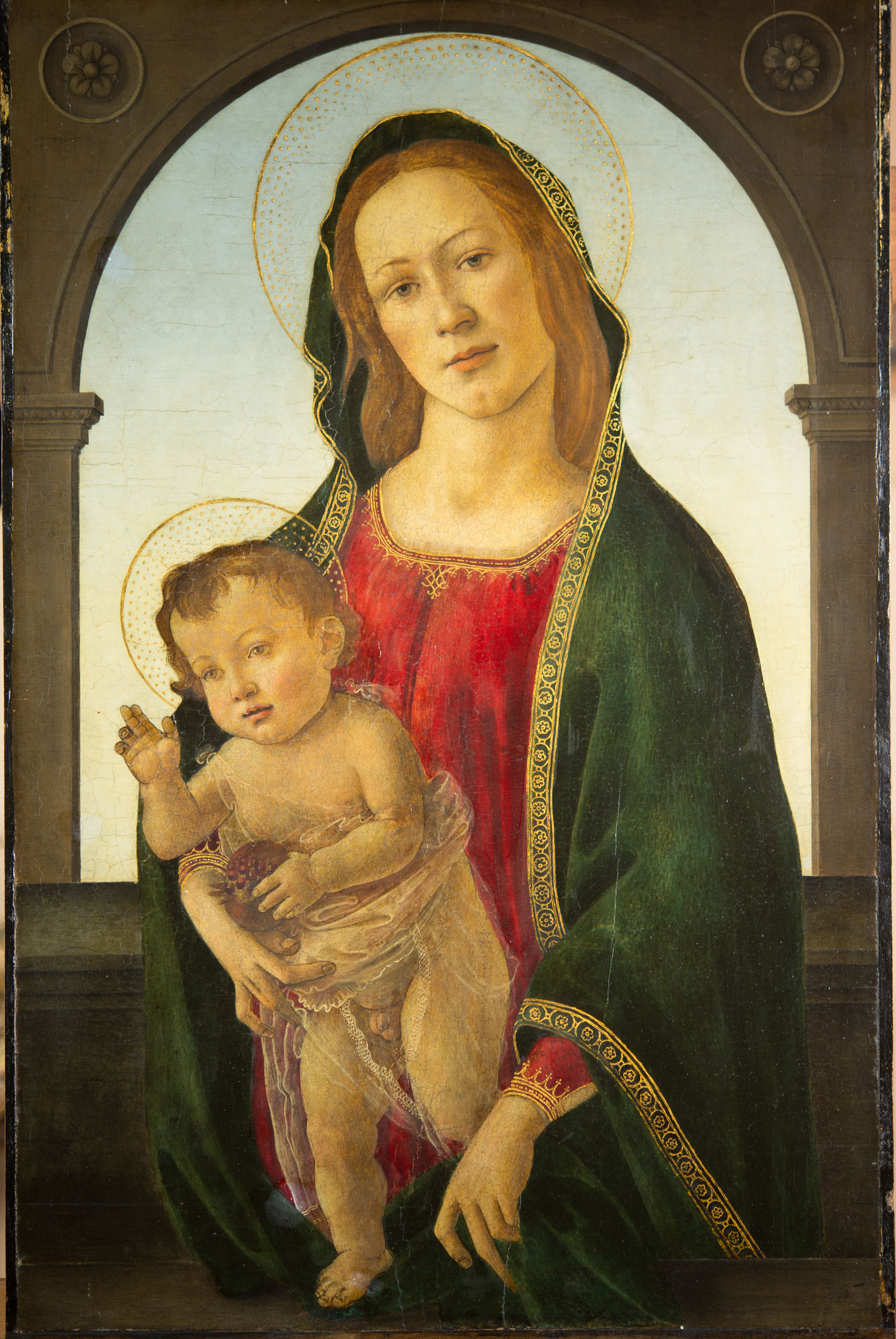 Virgin with Child and Pomegranate by Sandro Botticelli.