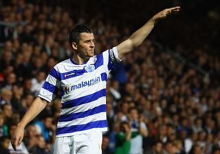 Joey Barton in action for QPR against Newcastle in 2011.