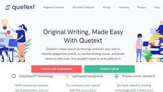 Quetext website screenshot