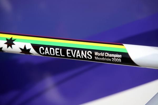 The World Champ bike of Cadel Evans (Silence-Lotto).