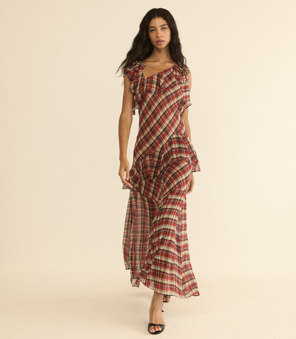 Fernanda Dress -- Rosemere Plaid