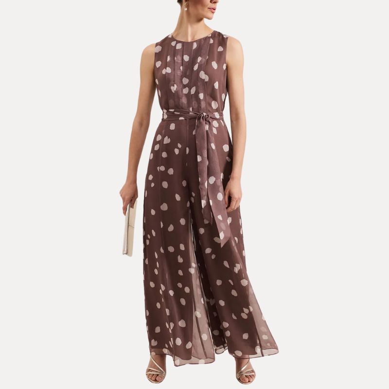 Phase Eight jumpsuit on model 