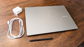 Samsung Galaxy Book5 Pro 360 comes with a USB-C to USB-C cable, outlet adapter, and S Pen.