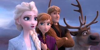Elsa Anna Kristoff and Sven in Frozen 2 trailer