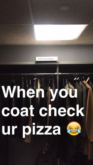Pizza coat check