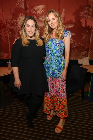 Mary Katrantzou and Cressida Bonas attend the Mary Katrantzou x Lipsy capsule collection launch party on May 31, 2022 in Londo