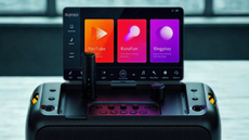 Close-up of the display on the Ikarao Break X1 speaker