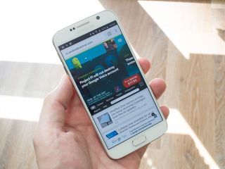 Samsung browser on the Galaxy S6