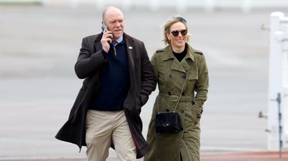 Zara Tindall at Cheltenham for April Meeting with Mike Tindall