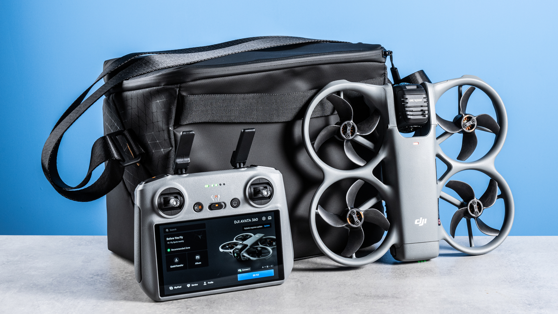 A DJI Avata 360 360-degree drone