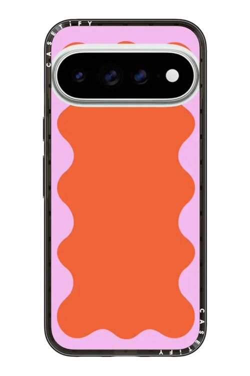Pink Wavy Border case