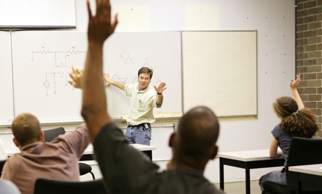 Man in class