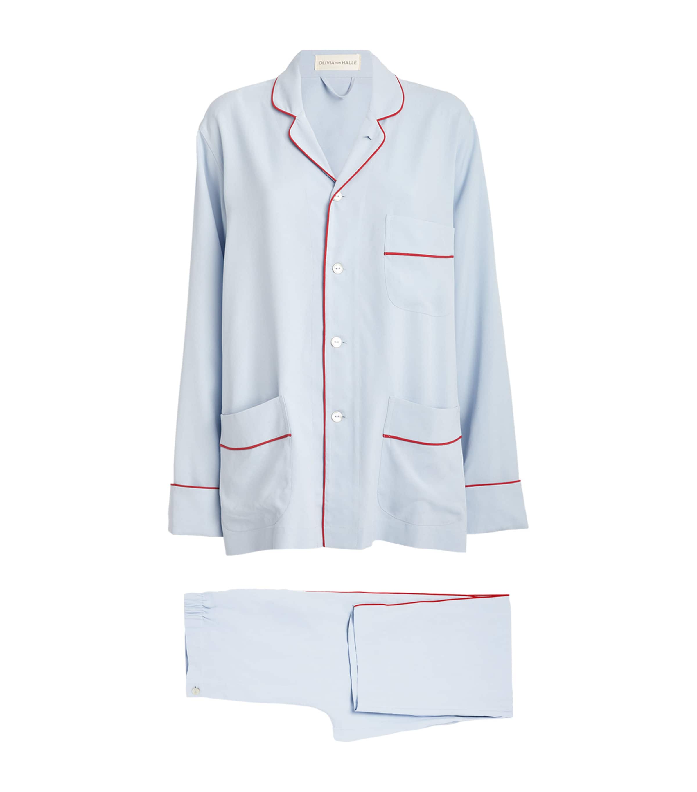 Olivia Von Halle Silk Laurent Pyjama Set