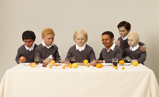 children at a table