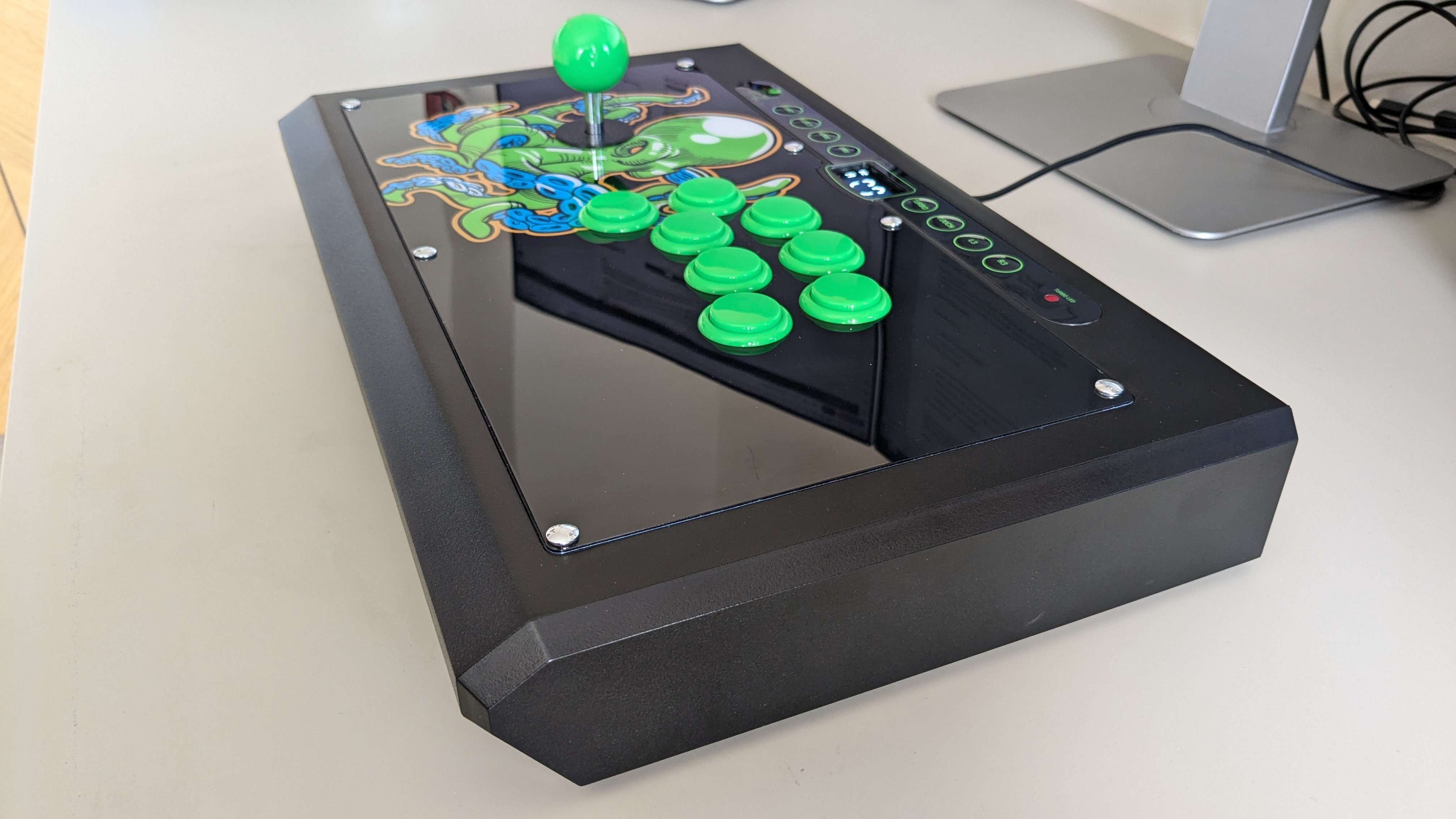 An image of the Octopus Arcade Stick on a white surface