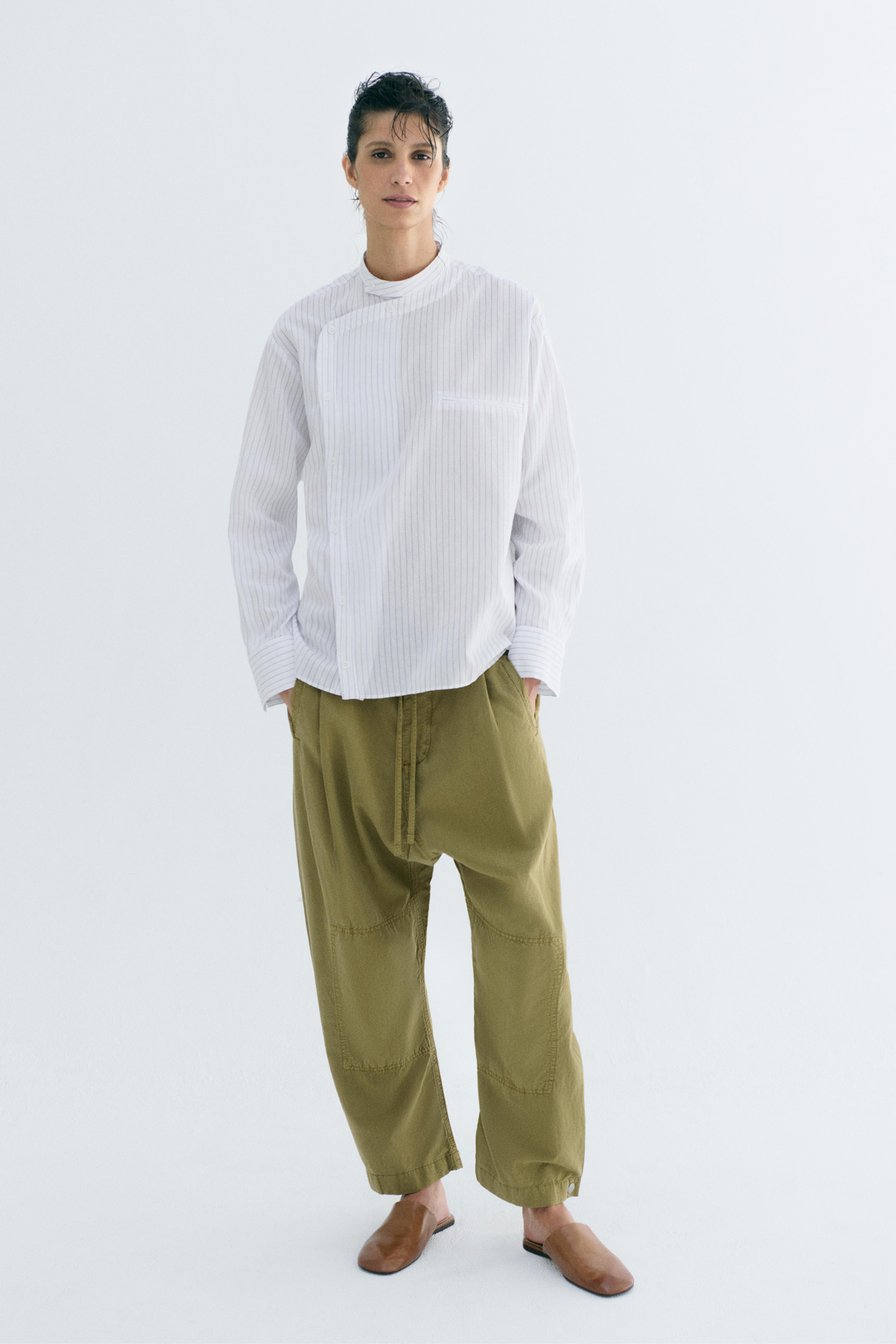 Zw Collection Jogger Trousers - Khaki - Xs