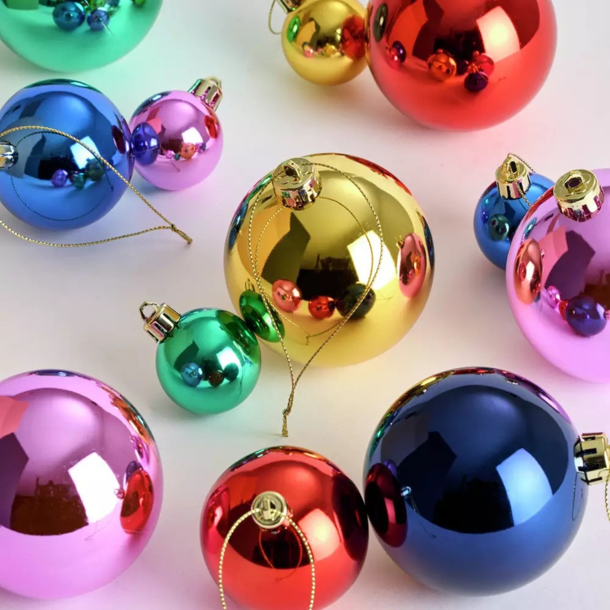 multi-coloured baubles
