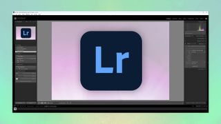 A screenshot showing the Lightroom logo opened in Adobe Lightroom