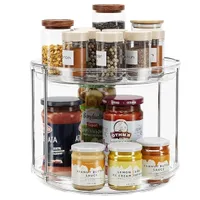 Lamu 2 Tier Lazy Susan Turntable Organizer Lamu 2 Tier Lazy Susan Turntable Organizer
