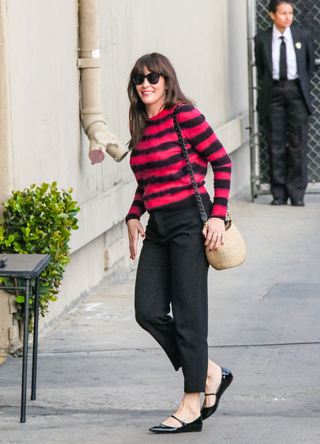 Liv Tyler is seen arriving at 'Jimmy Kimmel Live' TV show on January 21, 2020 in Los Angeles, California