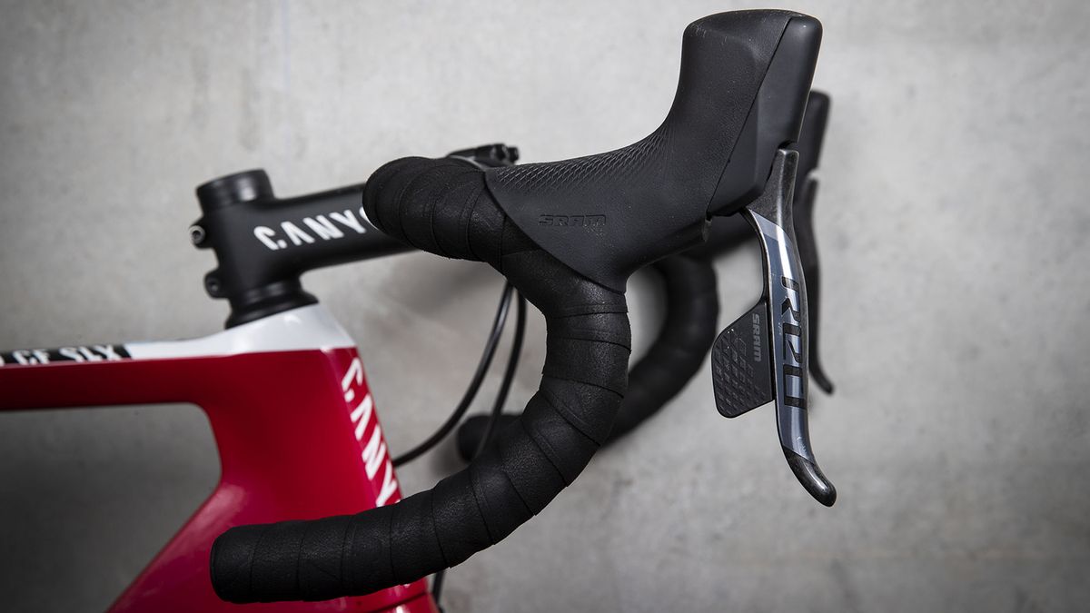 The new groupset features new brake/shift levers