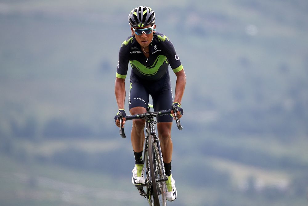 Nairo Quintana finishes stage 12 at the Tour de France