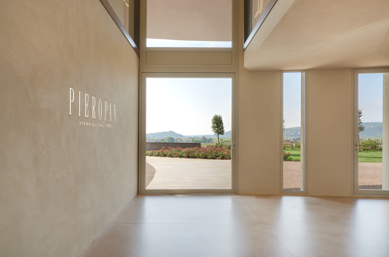 Pieropan winery reception area